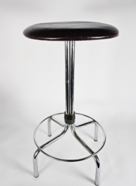 Vintage - Mid Century - Brabantia - kruk - stool - chroom - skaileer - 3e helft 20e eeuw