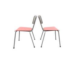 Rawi - Retro design -  2 vintage buisframe eetkamer stoelen - 60's
