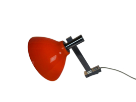 Space Age -  Vintage - Aluminium wandlamp met kunststof kap - mid century