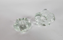 Orrefors - model Stella - kandelaars (2) - glas - 3e kwart 20e eeuw