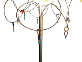 Harco Loor - Strawberry - murano -  6 lichts - dimmer - 1990's