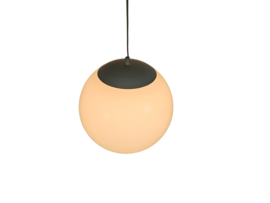 Hala Zeist - XL Globe - model 509 - opaalglas - metaal - 3e kwart 20e eeuw
