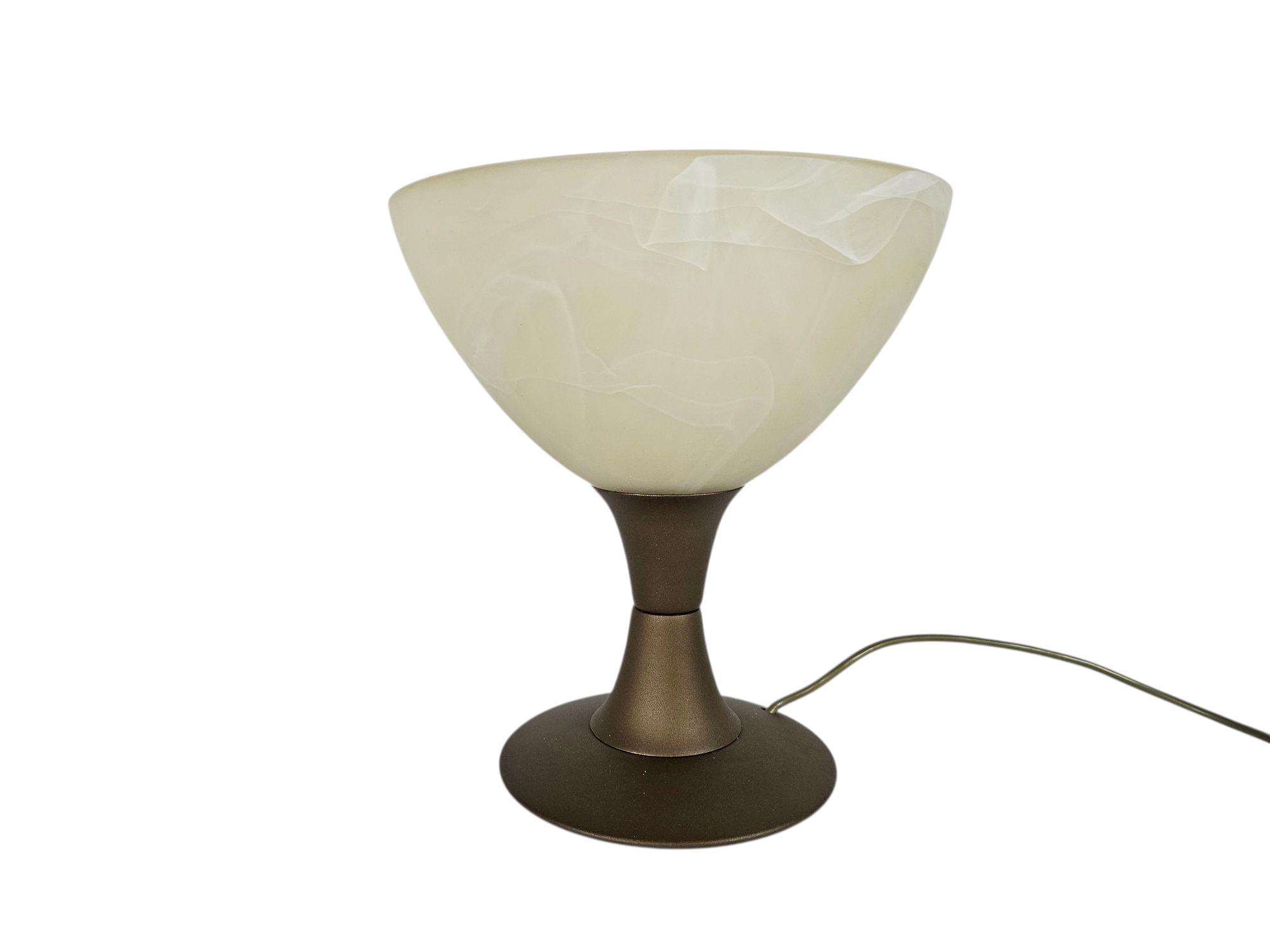 L.L. lights - Made in Italy - model 40908 - kelklamp - messing -  gemarmerd glas - 1999