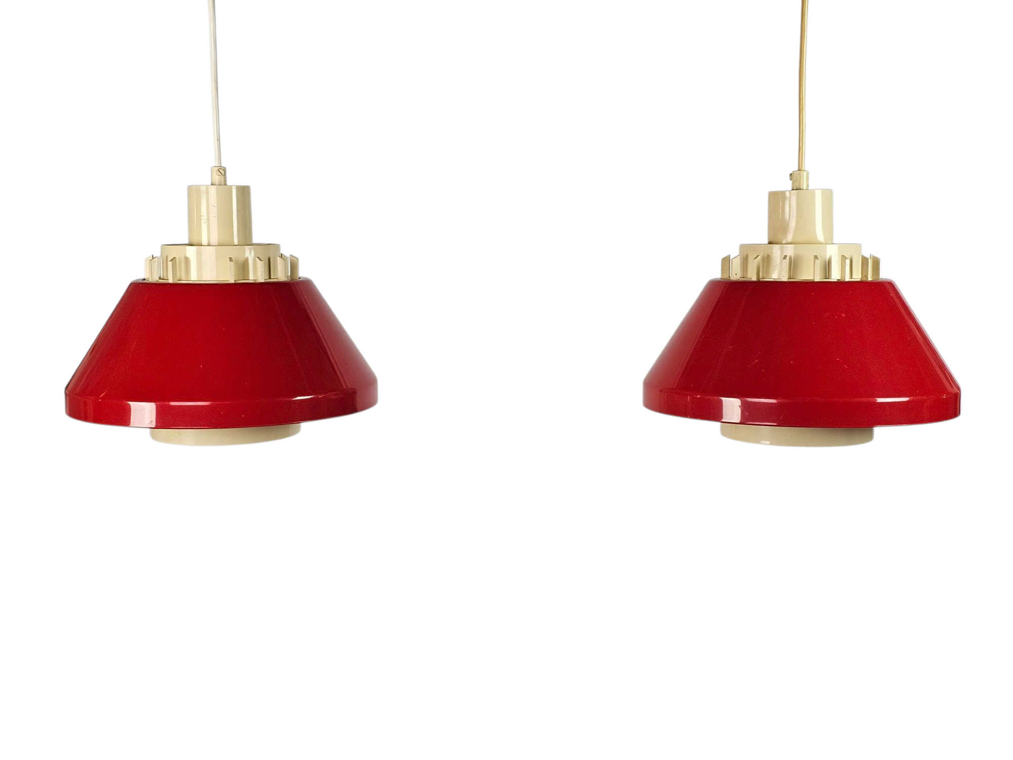 Lyskaer Belysning - made in  Denmark - model 854 - set (2) - hanglampen - kunststof - mid century