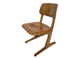 Casala - kinderstoeltje - schoolstoeltje -  beuken - plywood -  vintage - 60's