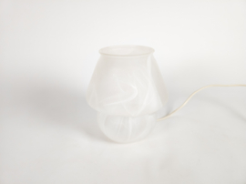 Murano -  mushroom lamp - Space Age lamp -  gemarmerd glas - 70's
