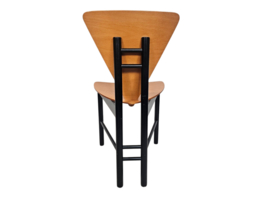 Italian design - driehoekig design - gebogen multiplex - Italie - 80's