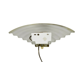 Happy Light - Vintage muurlamp - Hollywood Regency stijl - geperst glas - 80's