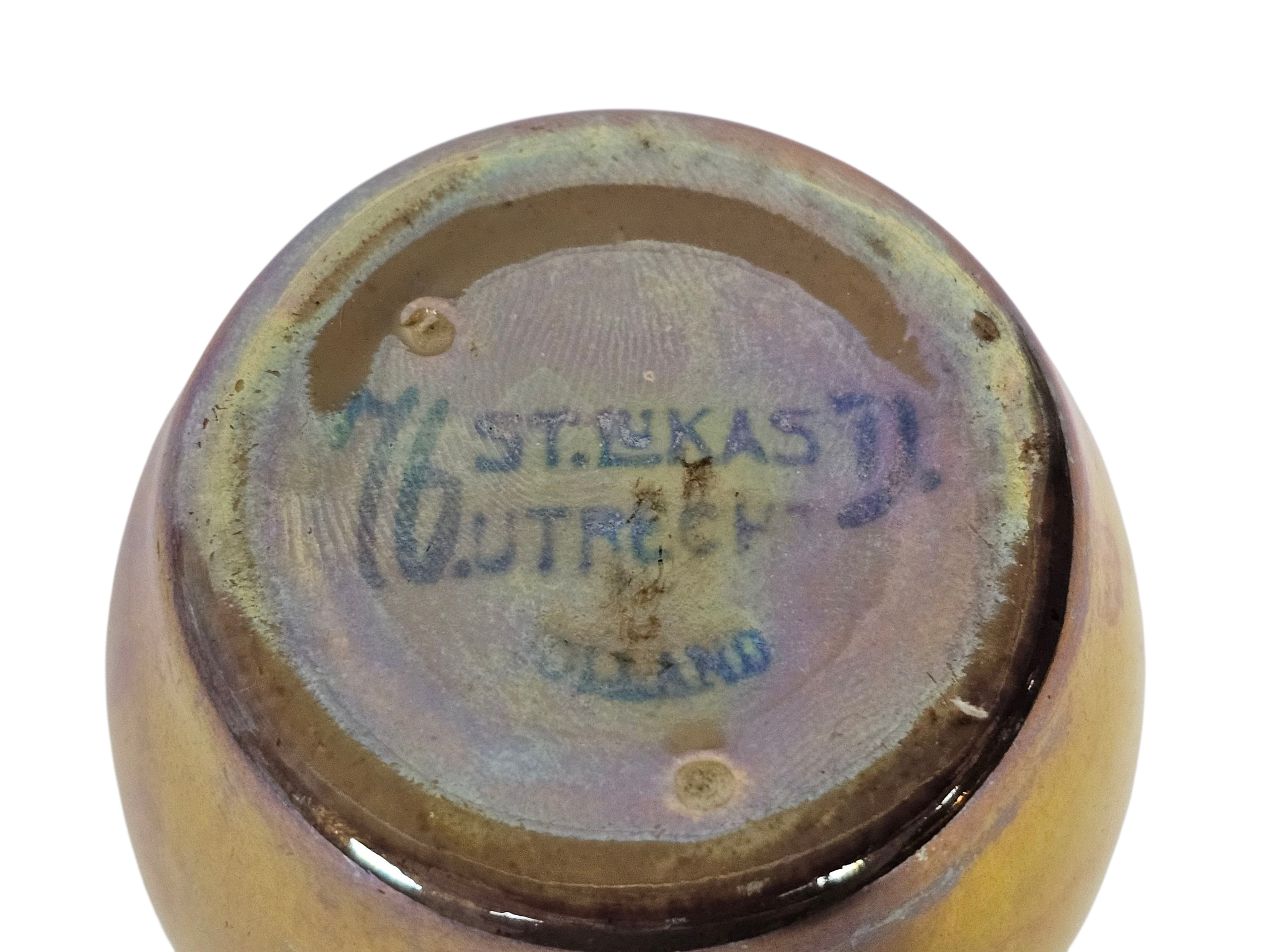 St. Lukas Aardewerkfabriek -  lusterglazuur - goud - 1909-1923