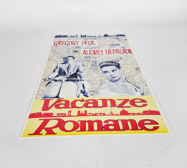Poster inclusief lijst - Gregory Peck & Audrey Hepburn Vacanze Romane poster - 90's