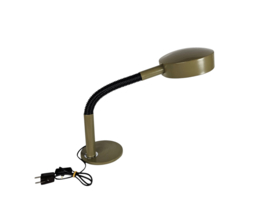 Hala Zeist - model 708 - Bureaulamp - Olijfgroen - Flexibele arm - 1970's