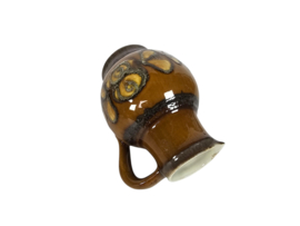 Strehla keramik - Vintage  oorvaas - Strehla GDR  -   fat lava  - geel - 60's