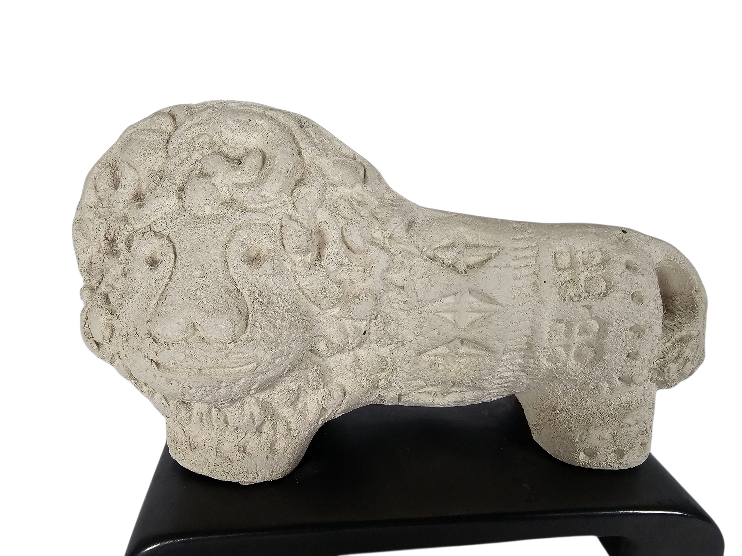 Bitossi - Aldo Londi - Leeuw - Leeuw op standaard - ongeglazuurd - sculptuur - Flavio Montelupo - 80's