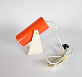 Brilliant Leuchten - Space Age verlichting - oranje - wit - wandspot - 3e kwart 20e eeuw