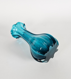 Murano - vaas - aqua blauw - Italie - 3e kwart 20e eeuw