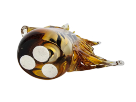 Murano glas - sculpture - 'horse head' - amber glas - 3e kwart 20e eeuw