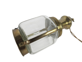 Messing - lantaarn - muurlamp - wandlamp - 1e kwart 20e eeuw