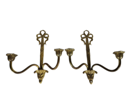 Wandkandelaars (2) - verguld - brons - Hollywood Regency stijl - 2e helft 20e eeuw