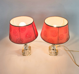 Hollywood Regency - Imported - Hand Cut Lead Crystal - Tafellampen (2) - 1960's