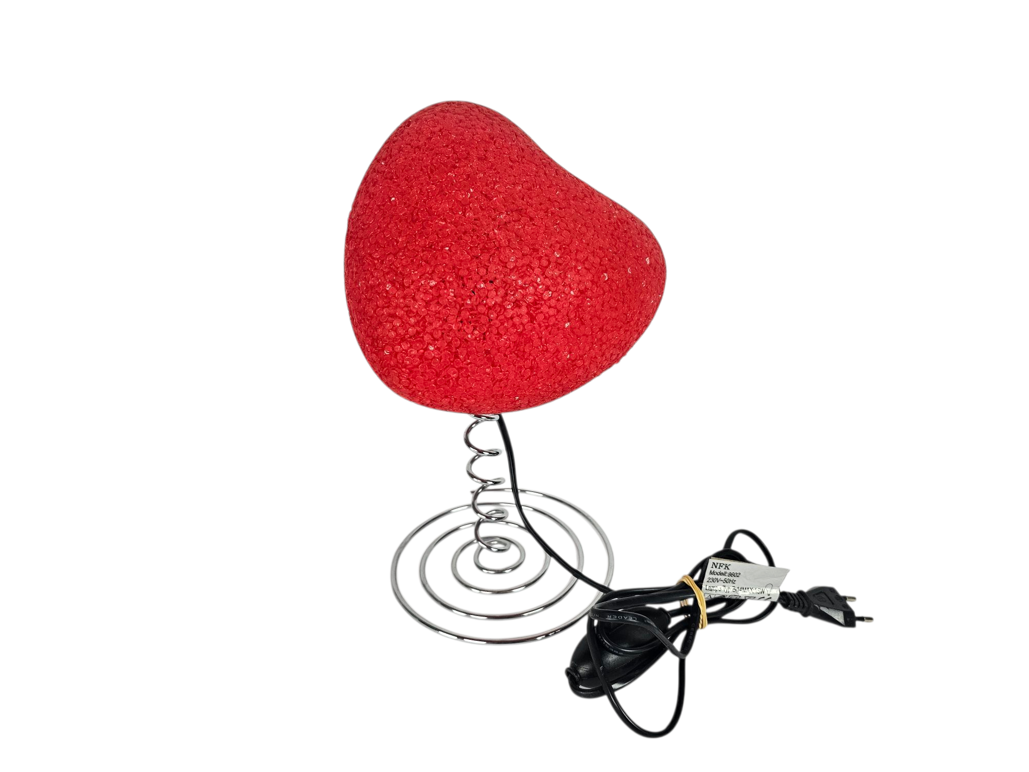 Pop Art - NFK verlichting - Hart - tafellamp - 80's