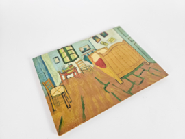 Olieverf op board - 'De slaapkamer van Vincent van Gogh in Arles - 3e kwart 20e eeuw