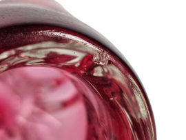 Josef Hospodska - Tsjechië - glasdesign - twisted vase  - Chribska glassworks - 60's