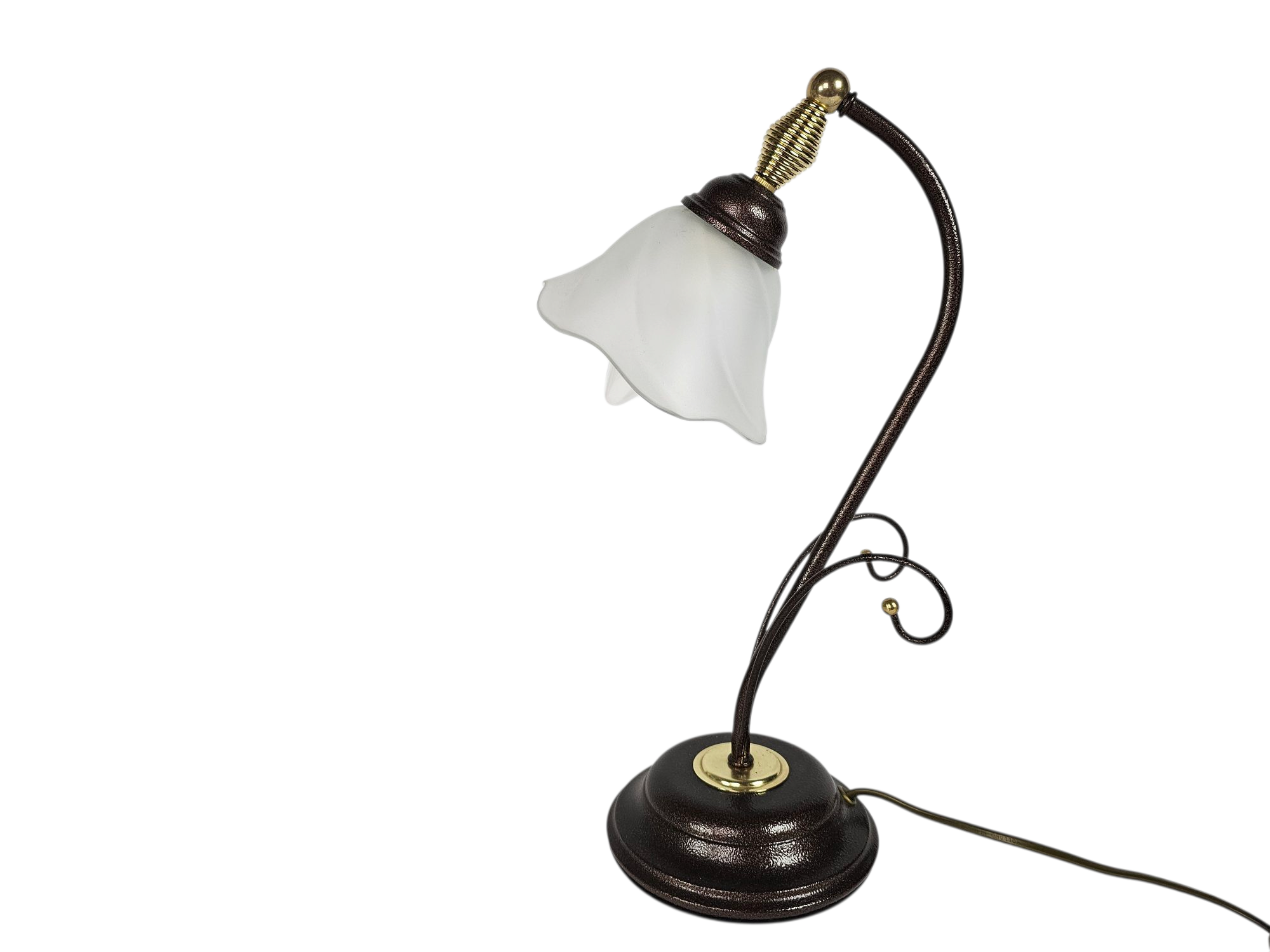 Massive - AF Cincuanta Italy - tafelamp - kelklamp - tafellamp - metaal - glas - 90's