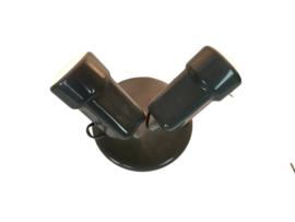 Vrieland design - dubbele plafondspot - wandspot - Holland - 70's