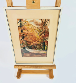 Th. J.A. Groenewege - 1973 - Herfst 1972 - Zuylestein (Leersum) - Aquarel