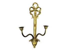 Wandkandelaars (2) - verguld - brons - Hollywood Regency stijl - 2e helft 20e eeuw