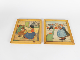 Kinderspuzzels (2) - Rie Cramer (1877-1977) - karton - papier - hout - 1930's