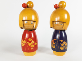 Vintage - Japan - Kokeshi -  aantal 13 - design Umeyoshi Yamgishi - 1950-1970