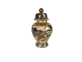 Satsuma - deksel vaas -  cloisonné - porselein - 3e kwart 20e eeuw