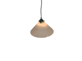 Bankierslamp - Schoemakerslamp - opaline glas - 80's
