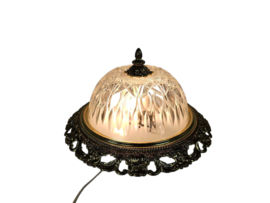 Massive - Hollywood Regency stijl - messing - glas - 3e kwart 20e eeuw