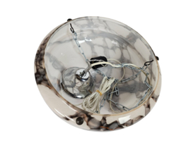 Art Deco - gemarmerd glas - schaallamp - 2e kwart 20e eeuw
