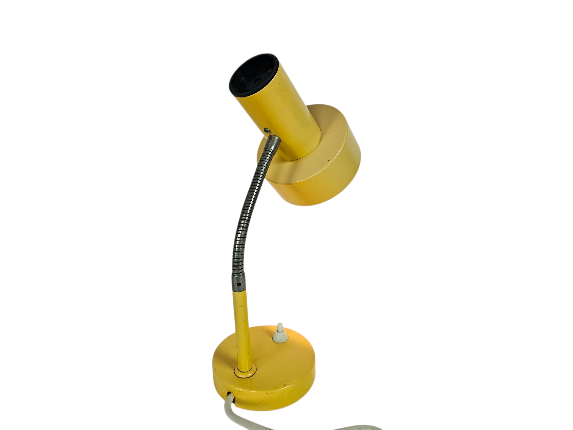 Herda - Hala Zeist stijl - tafellamp - bureaulamp - okergeel - flexibele hals - 60's
