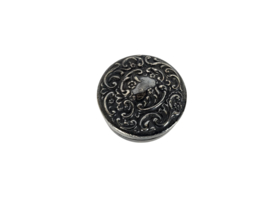 Pillendoosje - Zilver -  gehamerd beslag - 1950s