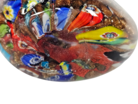 Murano - zwanen (2) - glas - kristal - beeldjes - figurines - 90's