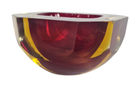 Murano Sommerso - Flavio Poli - Facet geslepen - Italie - 60's