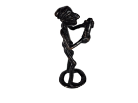 Tribal Art - Ashanti beeldje - bron legering - 3e kwart 20e eeuw