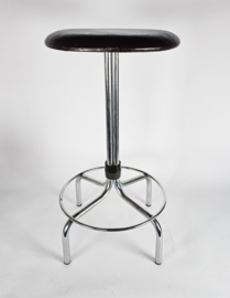 Vintage - Mid Century - Brabantia - kruk - stool - chroom - skaileer - 3e helft 20e eeuw