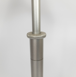 Hala Zeist - vloerlamp - in hoogte verstelbaar - zilver - 80's