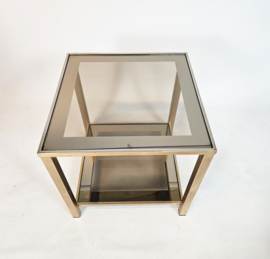 Belgo Chrom - De Wulf - side table - Hollywood Regency stijl - 70s