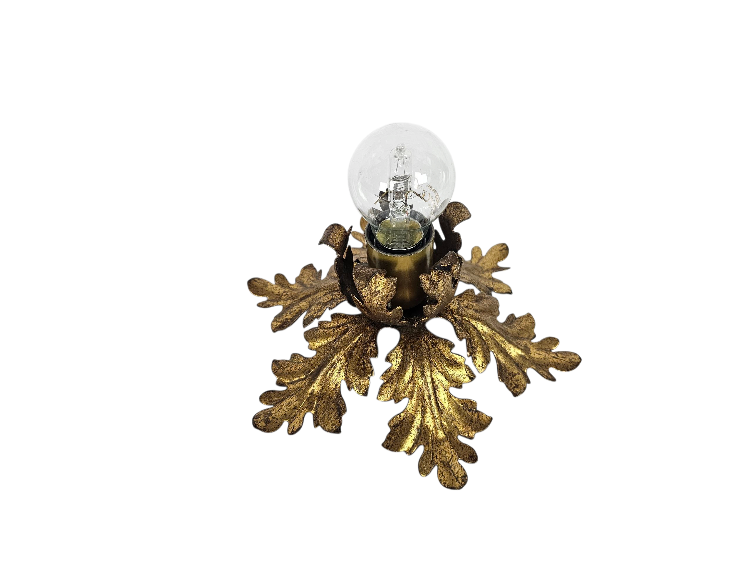 Studio  Banci Firenze - applique - plafondlamp - goudkleurig - Italie - 70's