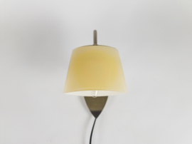 Hala Zeist - wandlamp - geborsteld staal - glas - 1990's