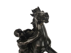 Guillame Coustou - 'Chaval de Marly' - brons - gesigneerd - 19e eeuw