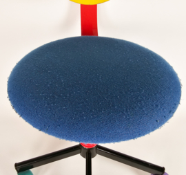 Ikea - Pop Art - Memphis design - bureaustoel - metaal - hout - 80's