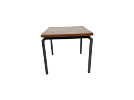 Side table - Cees Braakman stijl - fineer - metaal - Holland - 60s