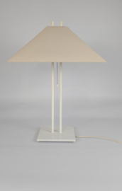 Dijkstra - Dijkstra Holland - Hollywood Regency stijl - wit - beige - tafellamp - 70's